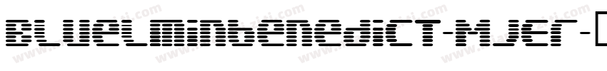 Bluelminbenedict-MJEr字体转换