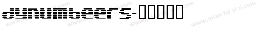 dynumbeers字体转换