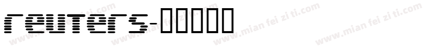 reuters字体转换