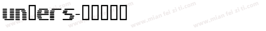 unvers字体转换