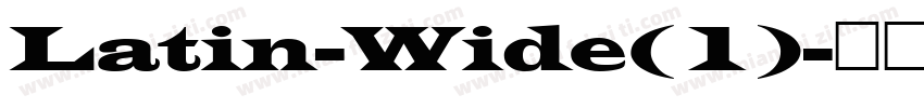 Latin-Wide(1)字体转换