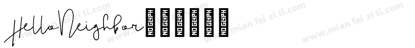 HelloNeighbor字体转换