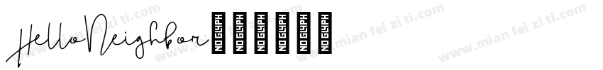 HelloNeighbor字体转换