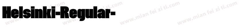 Helsinki-Regular字体转换