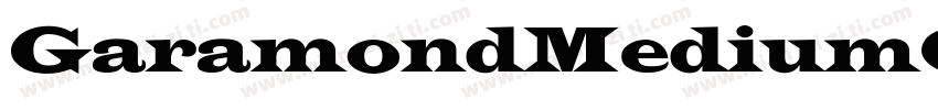GaramondMediumCnd-No字体转换