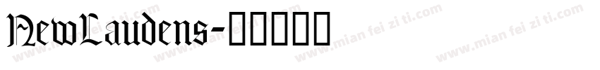 NewLaudens字体转换