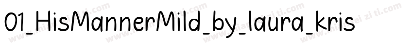 01_HisMannerMild_by_laura_kristen字体转换