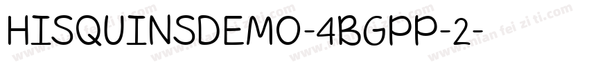 HISQUINSDEMO-4BGPP-2字体转换