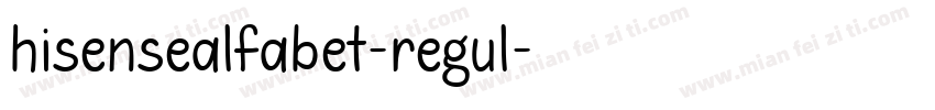 hisensealfabet-regul字体转换