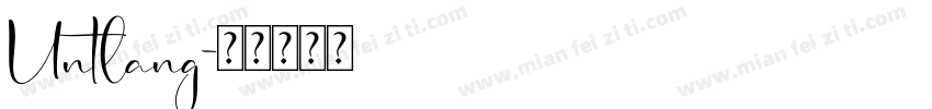 Untlang字体转换