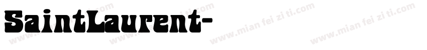 SaintLaurent字体转换