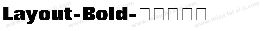 Layout-Bold字体转换