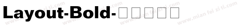 Layout-Bold字体转换