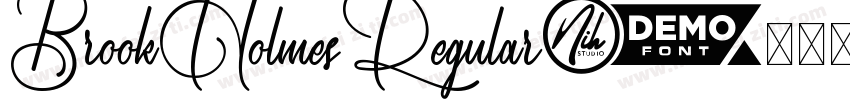 BrookHolmesRegular字体转换