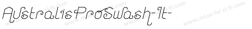 AustralisProSwash-It字体转换