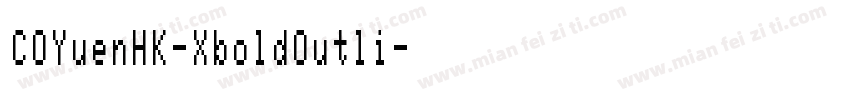 COYuenHK-XboldOutli字体转换