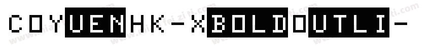 COYuenHK-XboldOutli字体转换