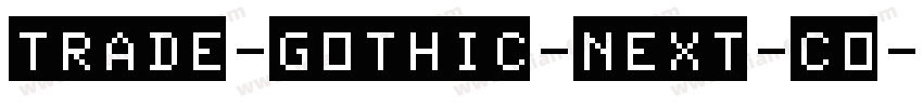 trade-gothic-next-co字体转换