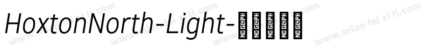 HoxtonNorth-Light字体转换