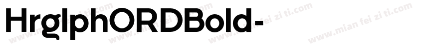 HrglphORDBold字体转换