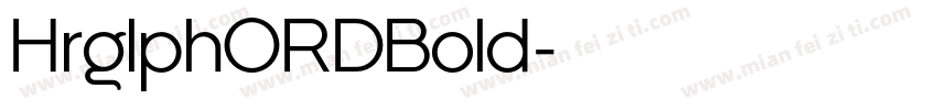 HrglphORDBold字体转换