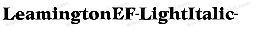 LeamingtonEF-LightItalic字体转换