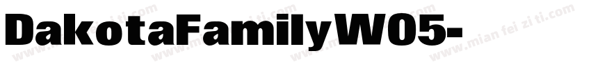 DakotaFamilyW05字体转换