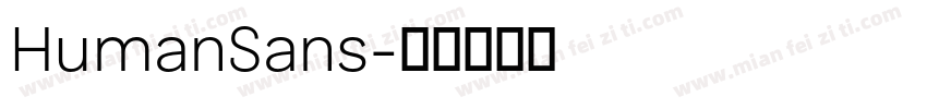 HumanSans字体转换