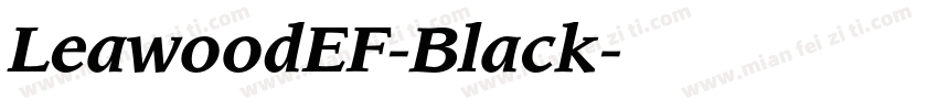 LeawoodEF-Black字体转换