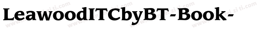 LeawoodITCbyBT-Book字体转换