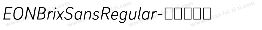 EONBrixSansRegular字体转换