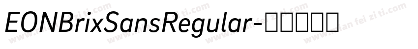 EONBrixSansRegular字体转换