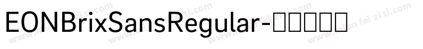 EONBrixSansRegular字体转换