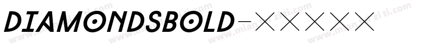 DiamondsBold字体转换