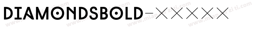DiamondsBold字体转换