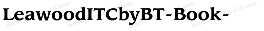 LeawoodITCbyBT-Book字体转换