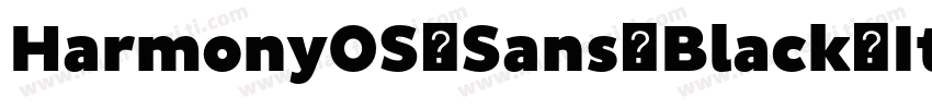 HarmonyOS_Sans_Black_Italicttf字体转换