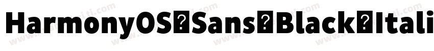 HarmonyOS_Sans_Black_Italicttf字体转换