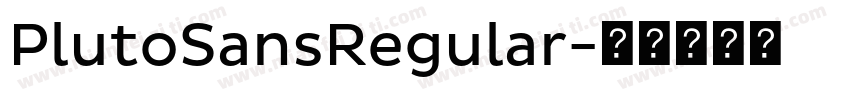 PlutoSansRegular字体转换