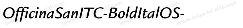 OfficinaSanITC-BoldItalOS字体转换
