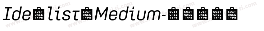IdealistaMedium字体转换