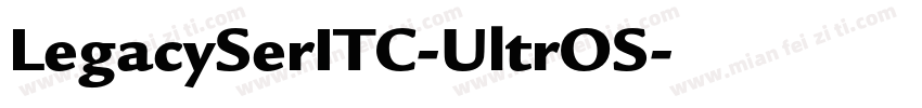 LegacySerITC-UltrOS字体转换