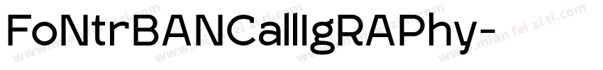 FoNtrBANCallIgRAPhy字体转换