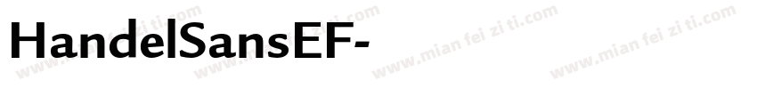 HandelSansEF字体转换