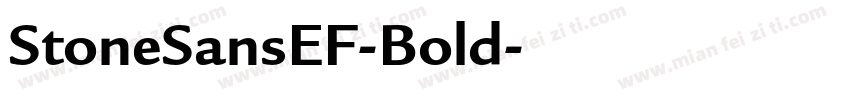 StoneSansEF-Bold字体转换