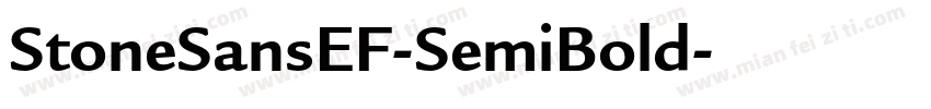 StoneSansEF-SemiBold字体转换