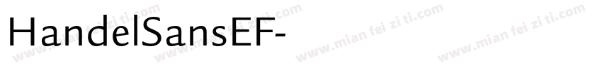 HandelSansEF字体转换