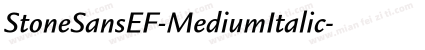 StoneSansEF-MediumItalic字体转换