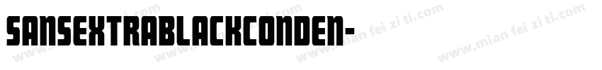 SansExtraBlackConden字体转换