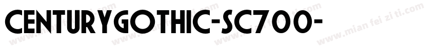 CenturyGothic-SC700字体转换